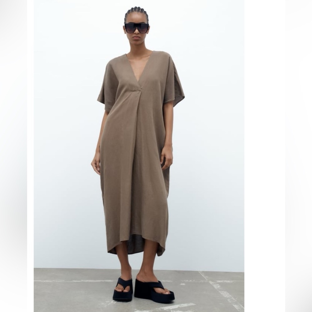 Zara Pleated Tunic Dress